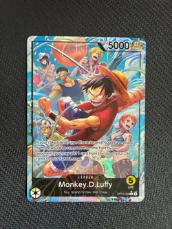 2026 One Piece Card Game Monkey.D.Luffy Holo Leader Alternate Art OP15-098 - Image 1