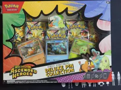 2× Pokemon TCG Ascended Heroes First Partner Deluxe Pin Collection Sealed - Image 1