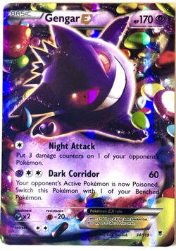 GENGAR EX 34/119 XY - Phantom Forces Holo- 2014 POKEMON-EXCELLENT CONDITION - Image 1