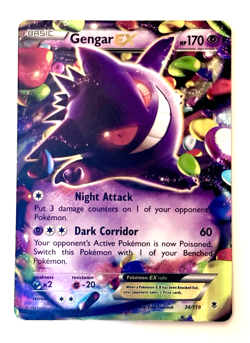 GENGAR EX 34/119 XY - Phantom Forces Holo- 2014 POKEMON-EXCELLENT CONDITION - Image 3