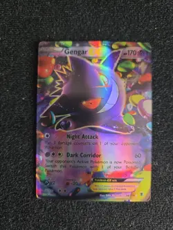 Pokemon Gengar EX TCG Holo Card 34/119 XY Phantom Forces ✨ - Image 1