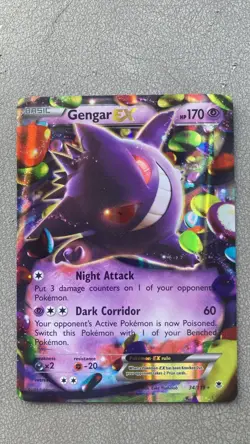Pokemon TCG Gengar EX 34/119 Ultra Rare Holo, XY - Phantom Forces - Image 1