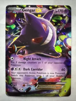 Gengar EX 34/119 XY Phantom Forces Holo Pokemon Card NM - Image 1