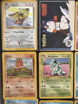 Lot of 24 Vintage Pokemon Cards, HP-DMG Rares, Holo, Neo, Base 2, Fossil, Jungle - Image 2