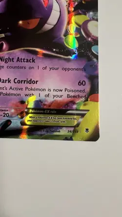 Pokemon - Gengar EX 34/119 XY Phantom Forces - Full Art Ultra Rare Holo - NM - Image 5