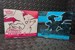 Black Bolt and White Flare POKEMON CENTER ETB’s FULLY SEALED w/ cases - Image 1