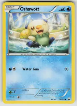 Oshawott 30/114 Common Steam Siege Pokemon Lightly Played - Image 1