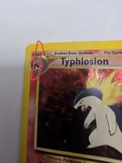 CREASED Pokemon TCG Neo Genesis Typhlosion 18/111 Unlimited Holo Rare W/ Swirl - Image 3