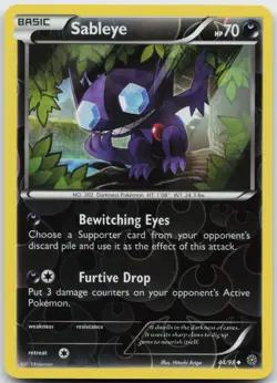 Sableye 44/98 Reverse Holo Pokemon Ancient Origins - NM - Image 1