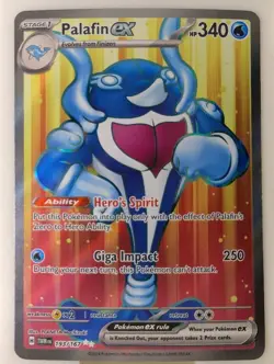 Palafin EX 193/167 Twilight Masquerade Holo Ultra Rare Pokemon Card English NM - Image 1