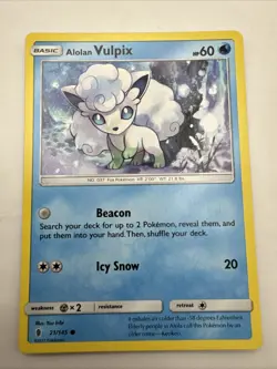 Alolan Vulpix 21/145 Common Guardians Rising Pokemon Near Mint - Image 1