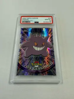 GENGAR Pokemon Card - 2000 Topps Chrome - Sequential Error Spectra/Foil PSA 10s - Image 5