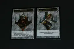 MTG Card Lot LP-PL Emblem Garruk, Caller of Beasts + Elspeth, Sun's Champion - Image 1