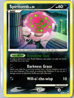 Pokemon Card - Spiritomb Arceus 32/99 2009 Rare Lightly Played - Image 1