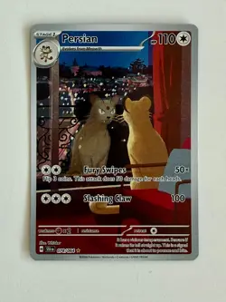 Pokemon Persian 078/064 Shrouded Fable Illustration Rare Card NM - Image 1