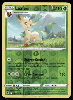 Pokemon Cards Leafeon 013/189 Reverse Holo Astral Radiance Rare NM - Image 1