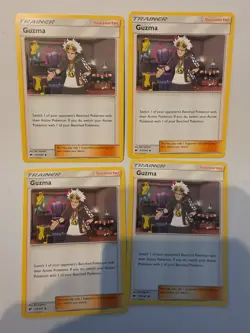 Pokemon TCG: Guzma-S&M-Burning Shadows 115/147 Uncommon Playset (X4) - Image 1
