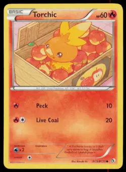 Torchic RC5/RC25 Holo Common Legendary Treasures: Radiant Collection Pokemon HP - Image 1