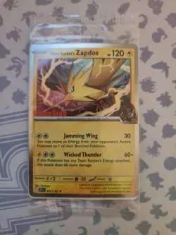 (SEALED) Team Rocket's Zapdos 070/182 Pokemon Destined Rivals GameStop Promo - Image 1