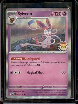 Sylveon Pokemon Day Stamped - 040/131 - Prismatic Evolutions Pokemon TCG - Image 1