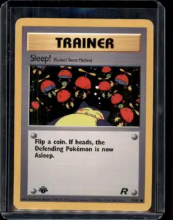 Sleep! 79/82 1st Edition Team Rocket Common Pokemon Card - HP - Image 1