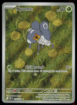 Nymble 096/094 Illustration Rare Phantasmal Flames Pokemon Heavily Played - Image 1