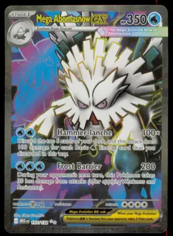 Mega Abomasnow ex 157/132 Ultra Rare Mega Evolution Pokemon Lightly Played - Image 1