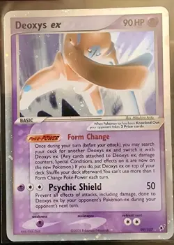 Deoxys Ex 99/107 Ex Deoxys Holo 2005 Pokemon TCG Card (Defense) Lp - Image 1