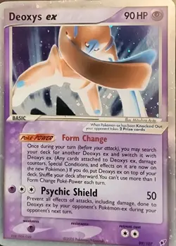 Deoxys Ex 99/107 Ex Deoxys Holo 2005 Pokemon TCG Card (Defense) Lp - Image 2