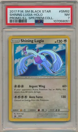 2017 Pokemon SM Promo Shining Lugia Holo SM82 PSA 7 NM Shining Legends - Image 1