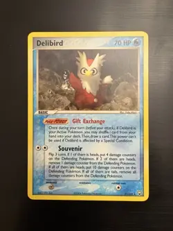 Pokemon TCG Delibird 21/109 Team Rocket Returns Rare Normal LP - Free Shipping - Image 1