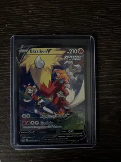 Pokemon TCG Blaziken v TG14/TG30 Holo Ultra Rare Silver Tempest Trainer Gallery - Image 1