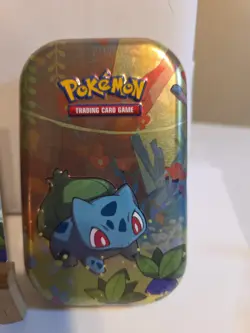 Opened Bulbasaur Pokemon TCG Kanto Friends Mini Tin Set (D22) With Card LP - Image 2
