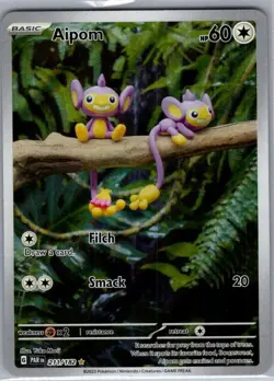 Aipom 211/182 SV04: Paradox Rift - Pokemon Card - NM - Image 1