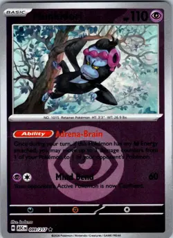 Munkidori (Energy Symbol Pattern) 099/217 ASC Pokemon Reverse Holo NM - Image 1