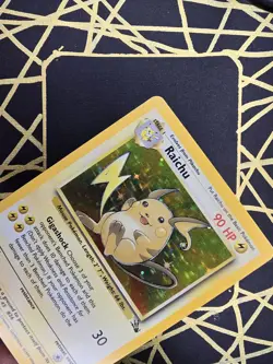 🔥 Raichu 14/62 🔥 Original Holo Rare Fossil Set Pokemon Card WOTC TCG 1999 - Image 5