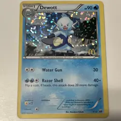 Pokemon TCG Dewott 005/012 McDonald's 2012 Promo Holo - Image 4
