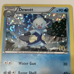 Pokemon TCG Dewott 005/012 McDonald's 2012 Promo Holo - Image 5