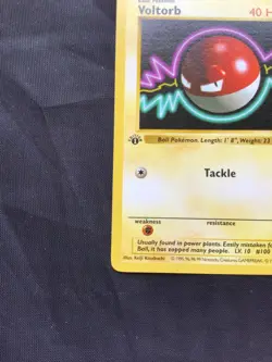 Pokemon Cards: Base Set 1st Edition Common: Voltorb 67/102 - Image 5