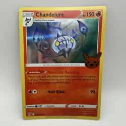 Pokemon TCG Chandelure Holo Rare 026/196 Trick or Trade Stamped 2023 NM - Image 1