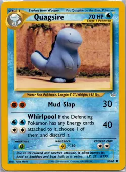 Quagsire 48/64 Common Neo Revelation Pokemon Unlimited Lightly Played - Image 1