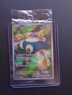 Snorlax SVP 051 Illustration Rare Holo 151 Black Star Promo Pokemon 2023 SEALED✨ - Image 1