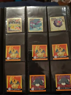 Pokemon 70x Artbox Sticker Lot - Charizard Pikachu Team Rocket - Gold Prism Holo - Image 2