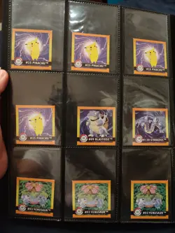 Pokemon 70x Artbox Sticker Lot - Charizard Pikachu Team Rocket - Gold Prism Holo - Image 3