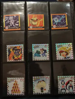 Pokemon 70x Artbox Sticker Lot - Charizard Pikachu Team Rocket - Gold Prism Holo - Image 4
