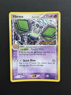 Pokemon Vibrava Dragon Frontiers 24/101 Reverse Holo Rare Delta Species MP - Image 1