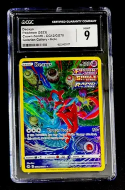 CGC 9 Deoxys GG12/GG70 Crown Zenith: Galarian Gallery Holo Mint Graded Card - Image 1