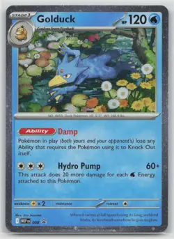 Golduck 008 Holo Promo ME: Mega Evolution Promo Pokemon Lightly Played - Image 1