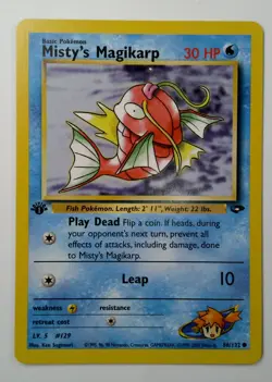 2000 Pokemon Gym Challenge 1st Edition #88/132 Misty's Magikarp NM - Image 1