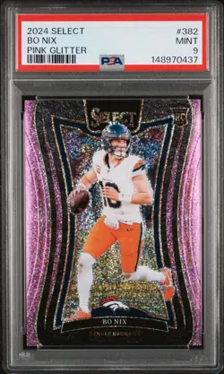 2024 PANINI SELECT PINK GLITTER Suite Level #382 BO NIX /15 PSA 9 Mint SP - Image 1
